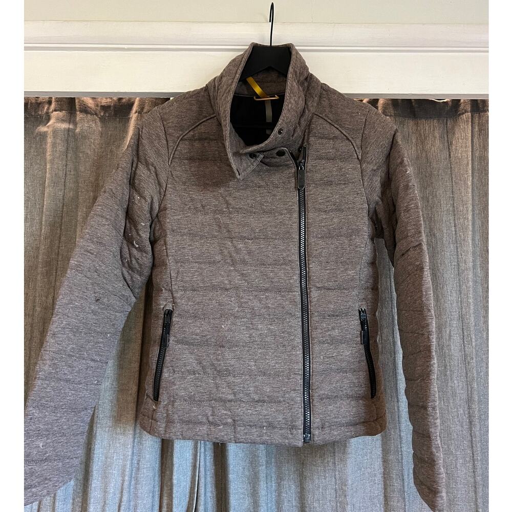 Lole Women's MEDIUM Charcoal Brown Down Filled Puffer Jacket